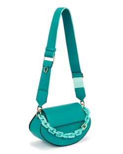 ECCO® Weeble Chain Leather Crossbody Bag - Green - Main