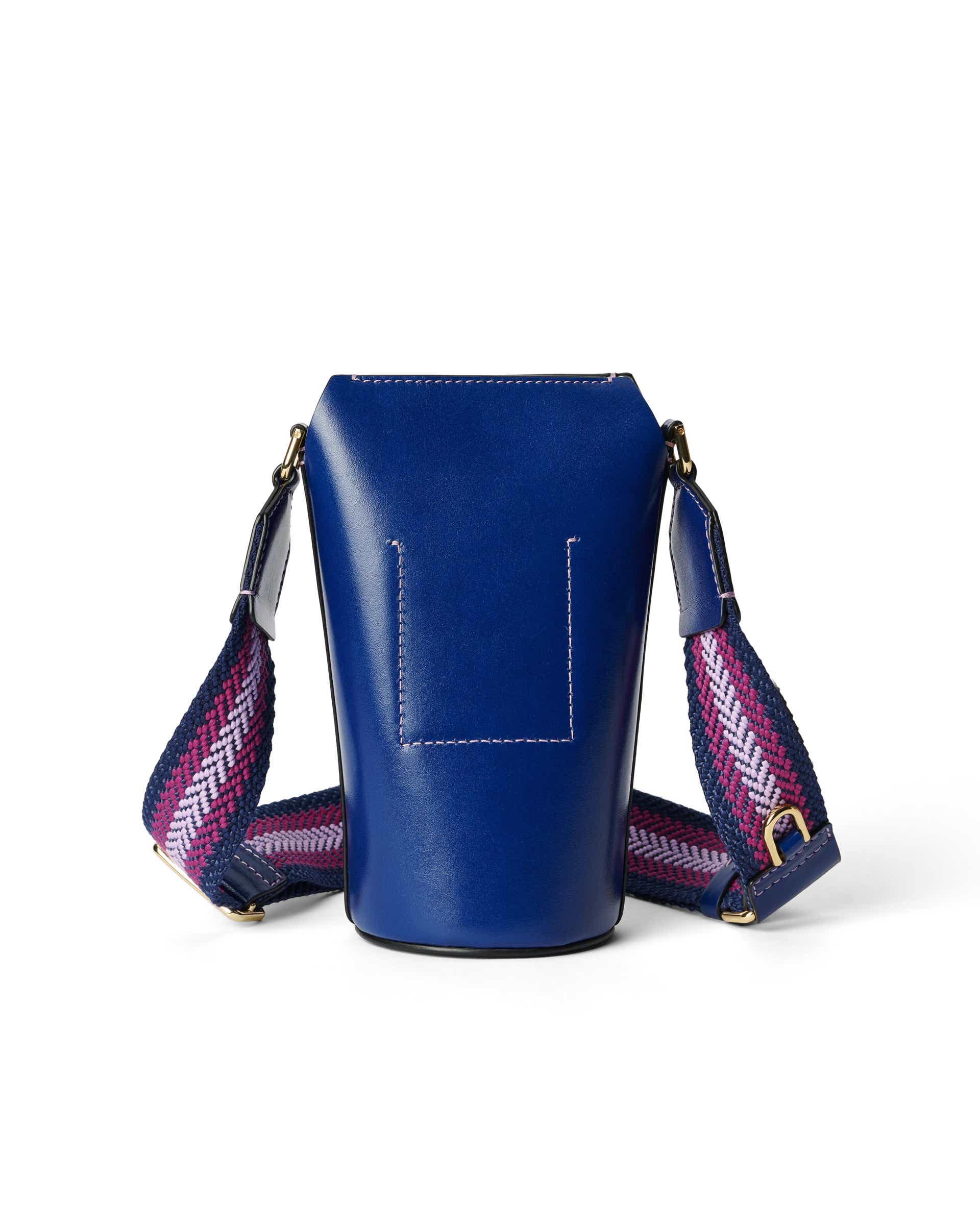 ECCO Pot Virgo レザークロスボディバッグ - 青 - Back