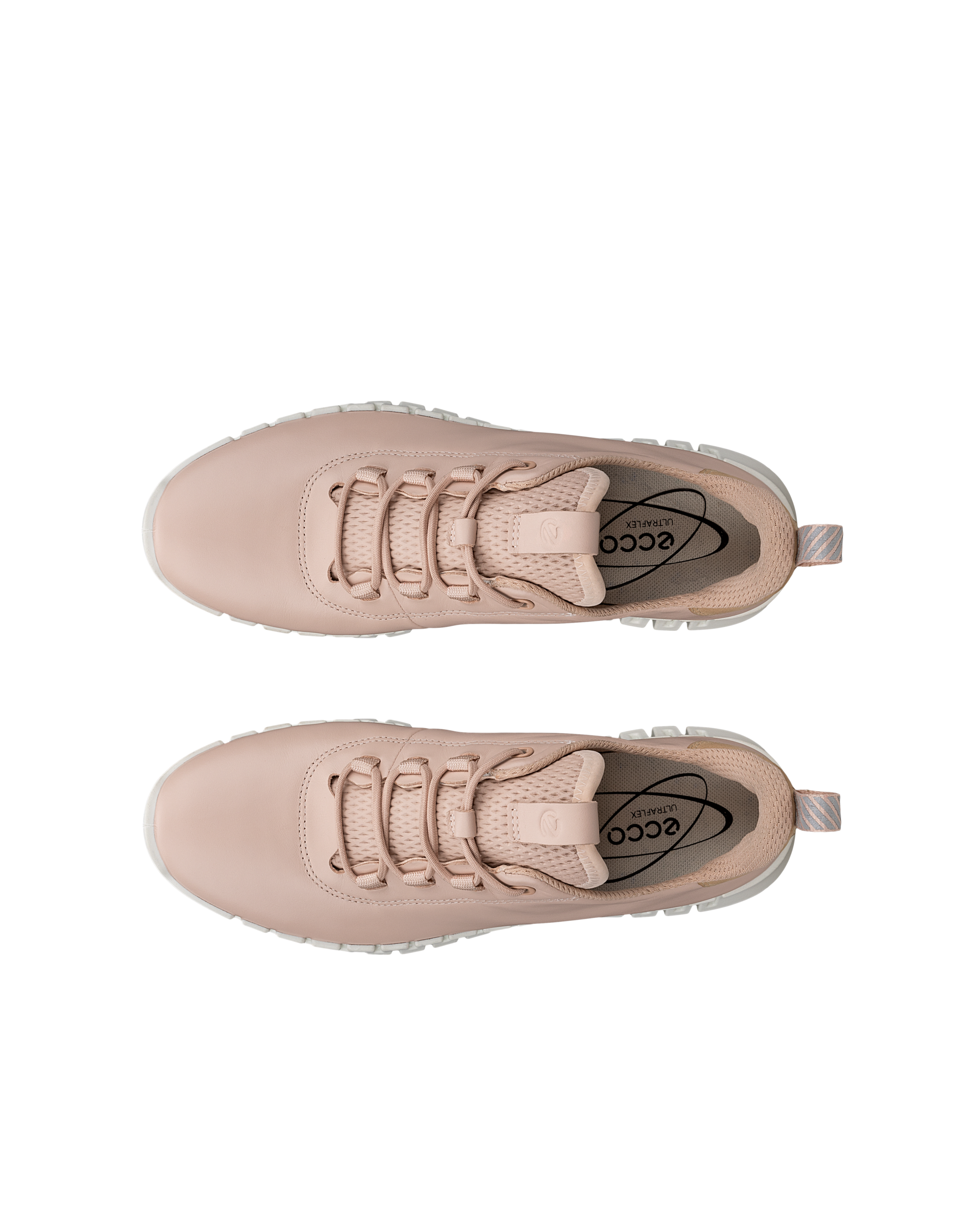 ECCO® Gruuv baskets en cuir pour femme - Rose - Top left pair