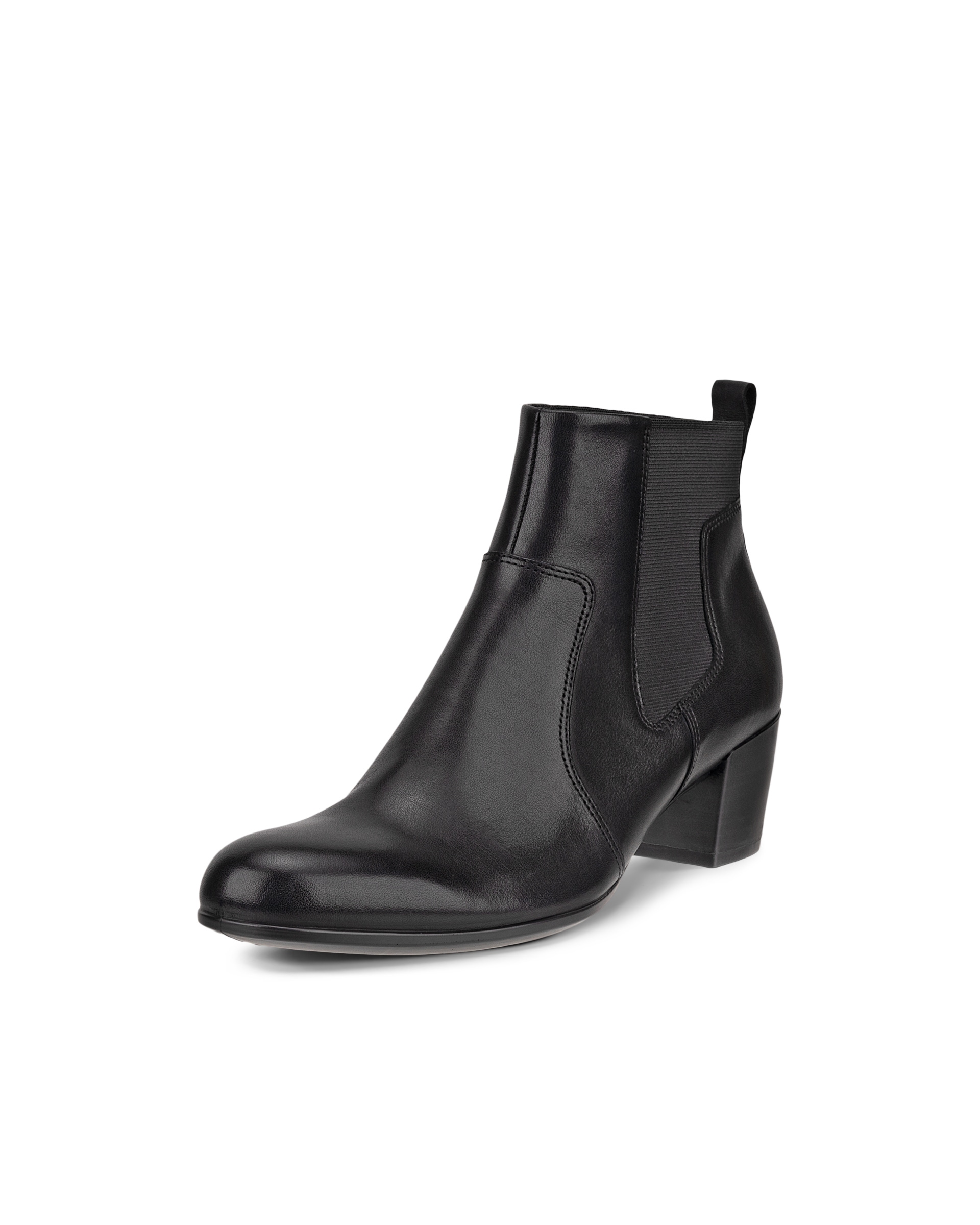 Women's ECCO® Shape 35 Leather Ankle Boot - Black - Main