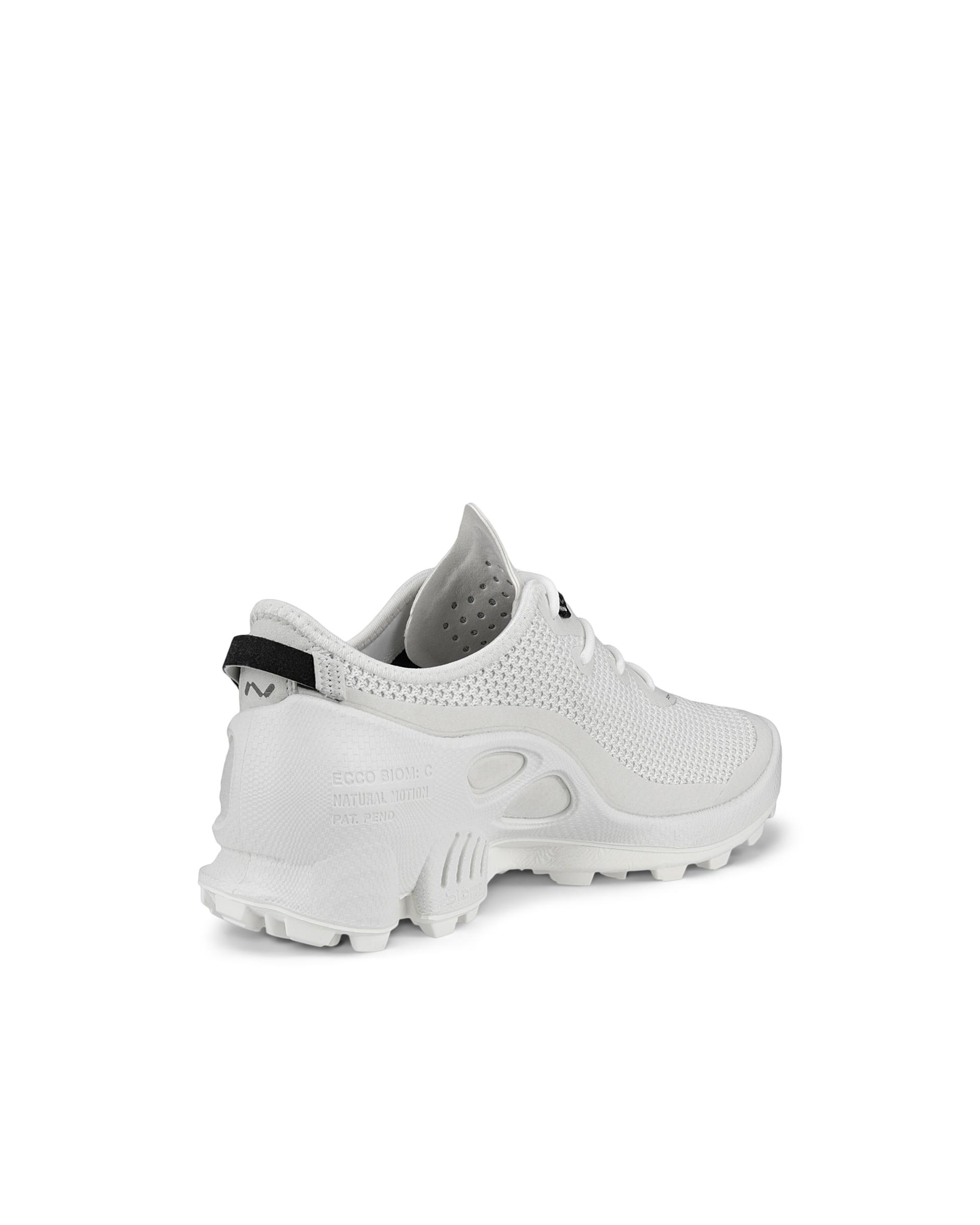 Women's ECCO® Biom Knitted C-Trail Textile Sneaker - White - Back