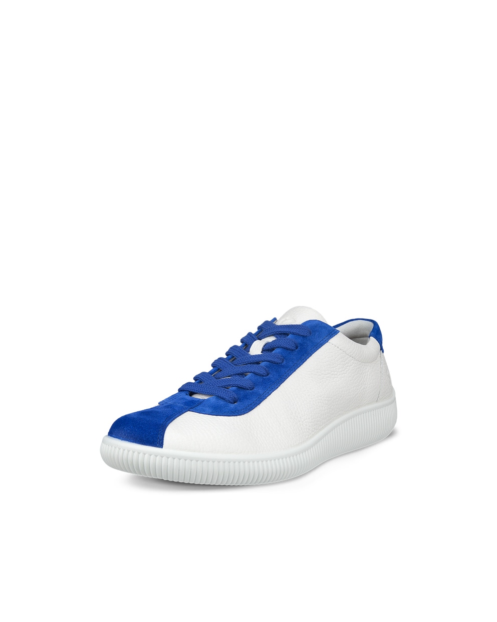 Men's ECCO® Soft Zero Leather Sneaker - Blue - Main