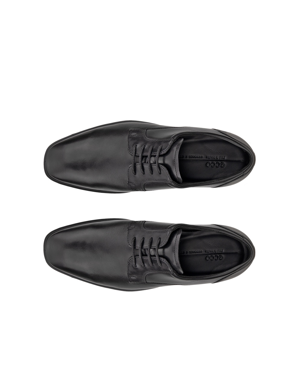 Chaussure Derby ECCO® Metropole Milan en cuir pour hommes - Noir - Top left pair