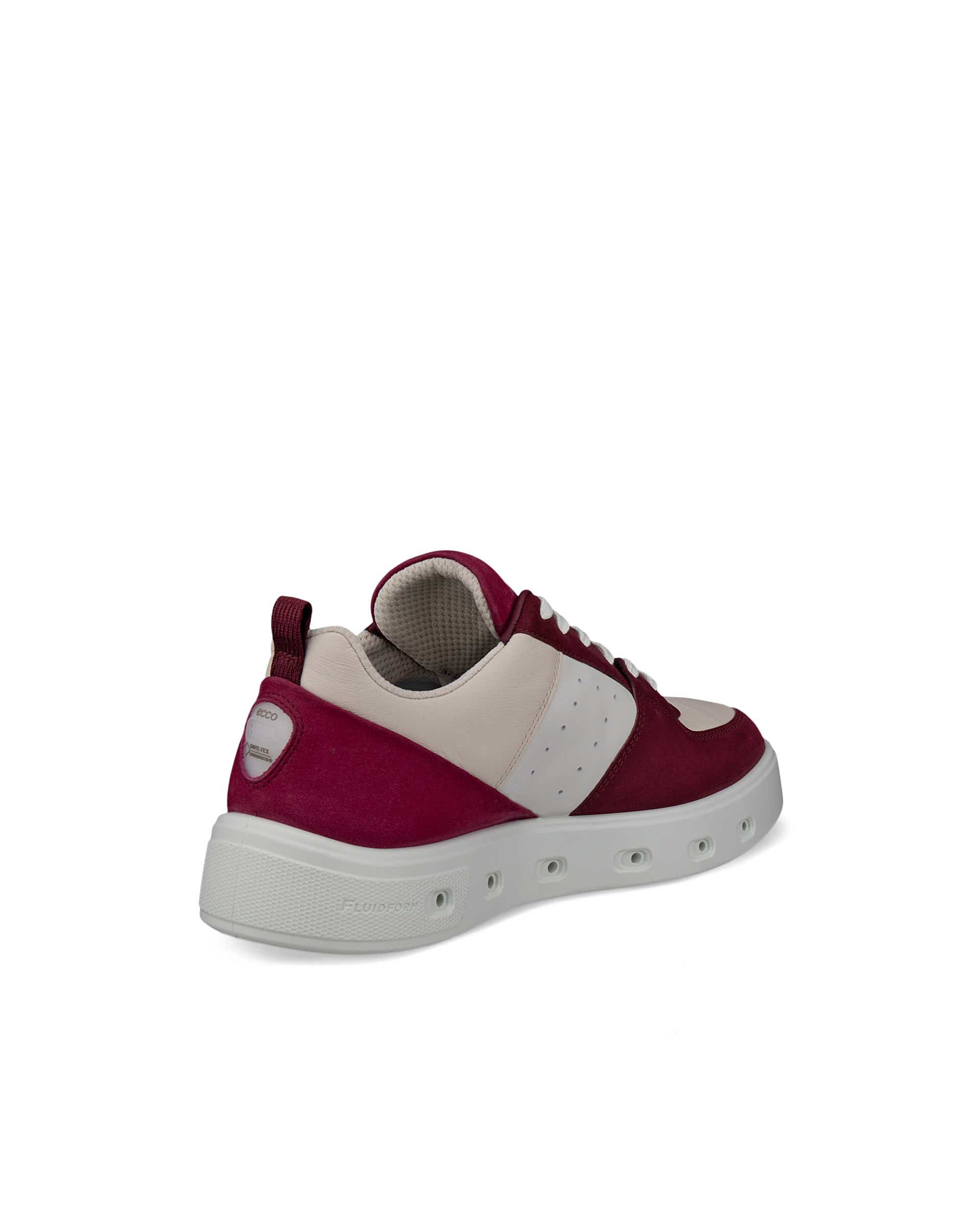 Dámske kožené tenisky Gore-Tex ECCO® STREET 720 - Červená - Back