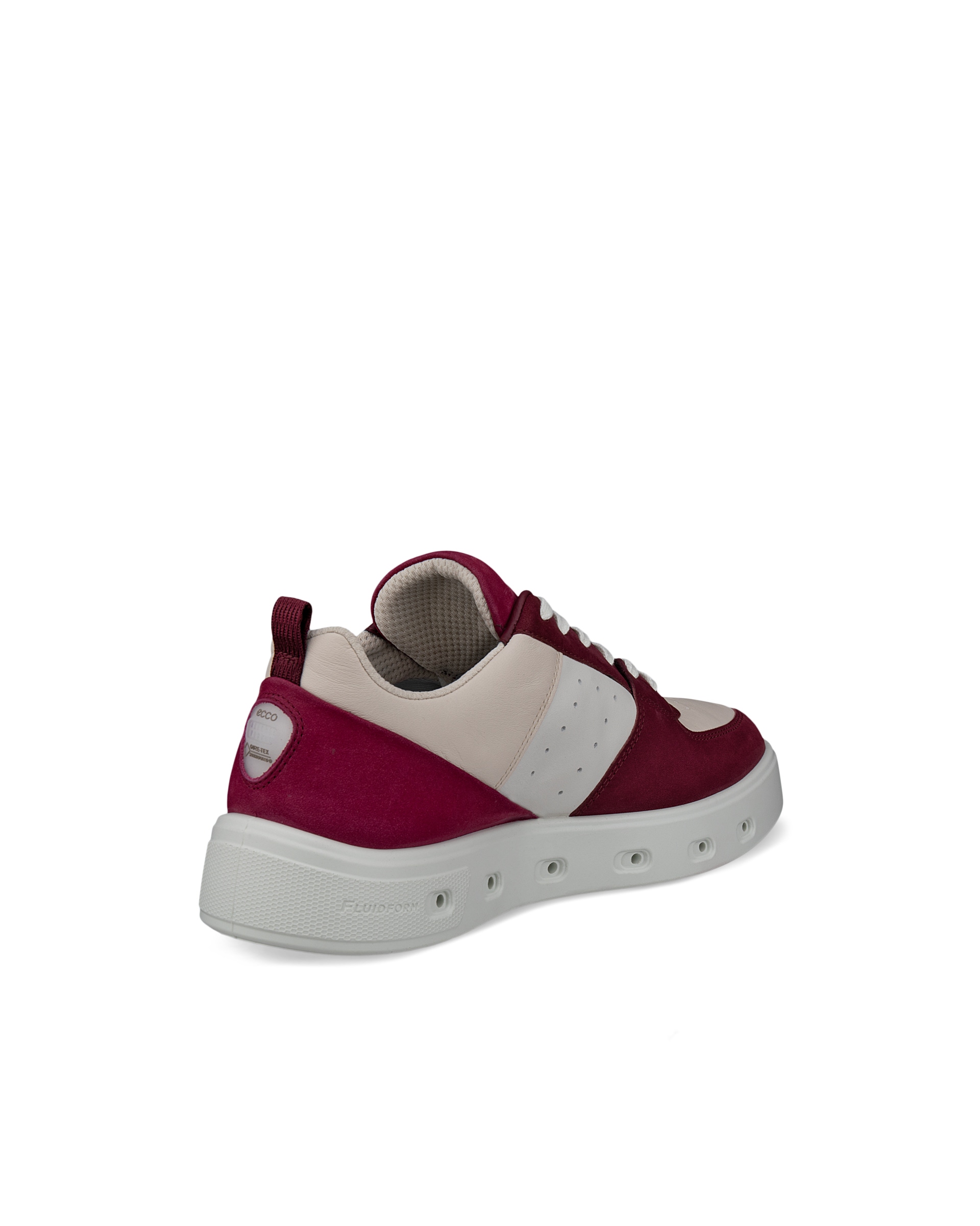 Dámske kožené tenisky Gore-Tex ECCO® STREET 720 - Červená - Back