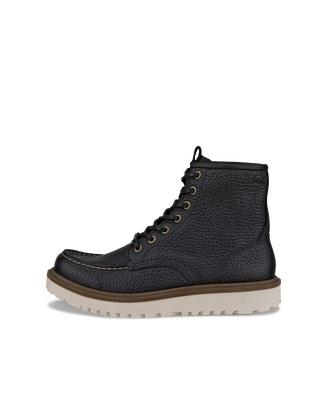 ECCO® Staker nahast Moc-Toe saapad naistele - Must - Outside