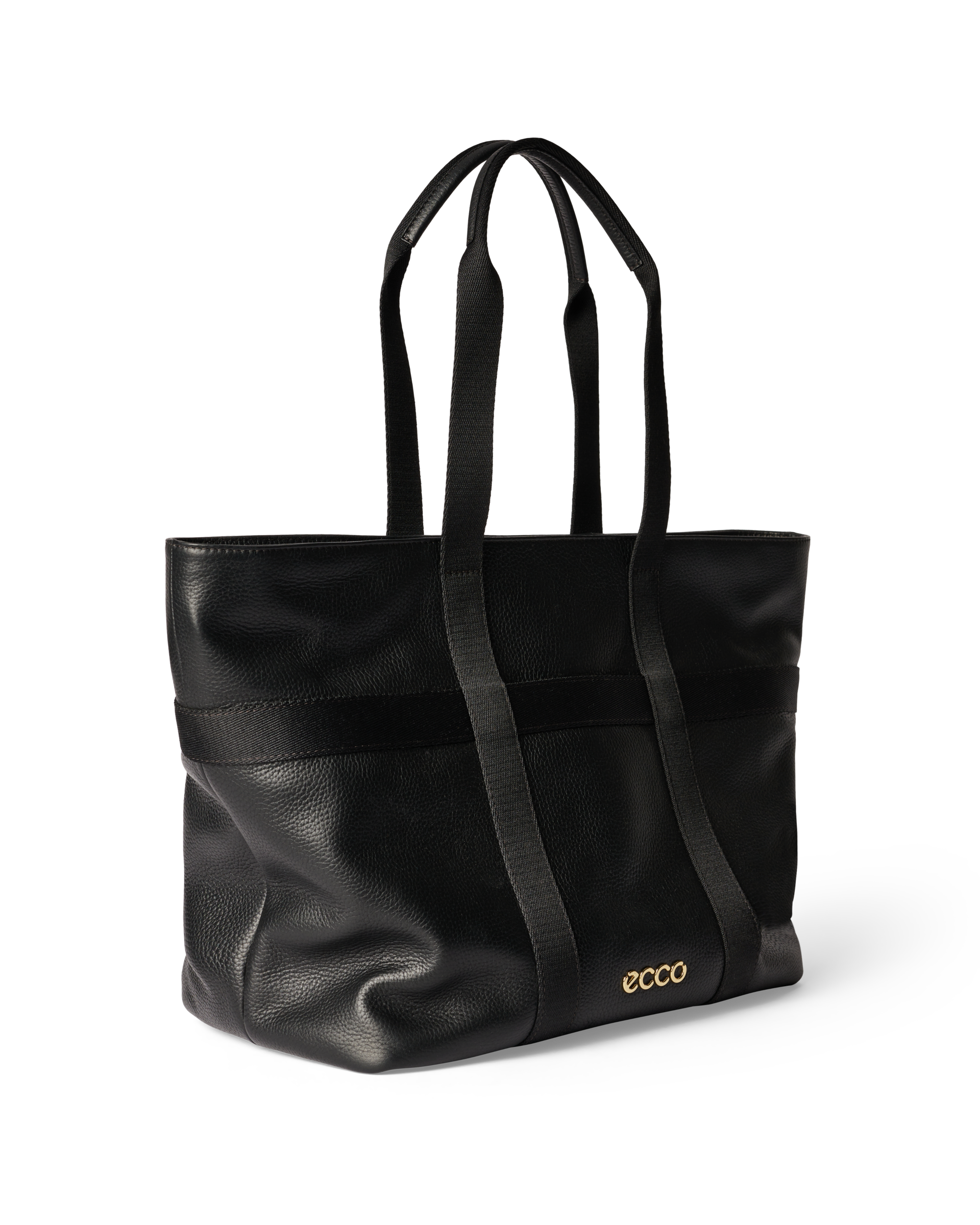 Bolso tote de piel ECCO® - Negro - Main