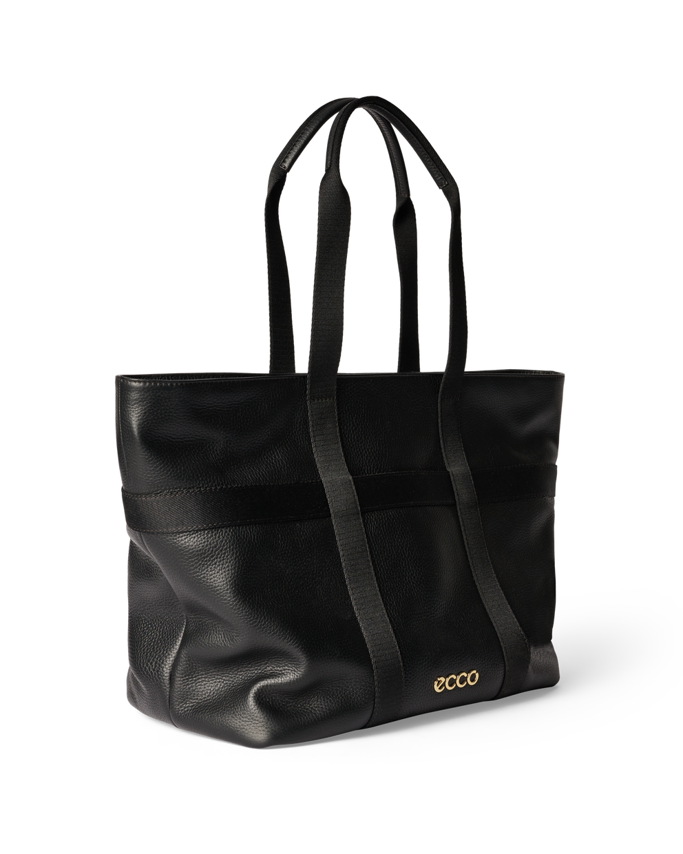 Bolso tote de piel ECCO® - Negro - Main