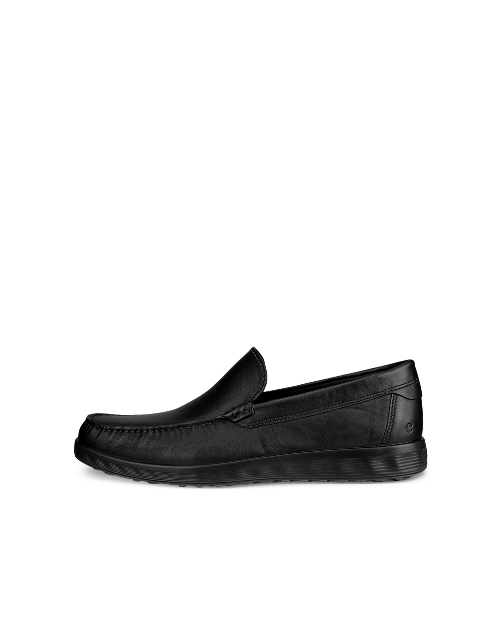 Men's ECCO® S Lite Moc Leather Moccasin - Black - Outside