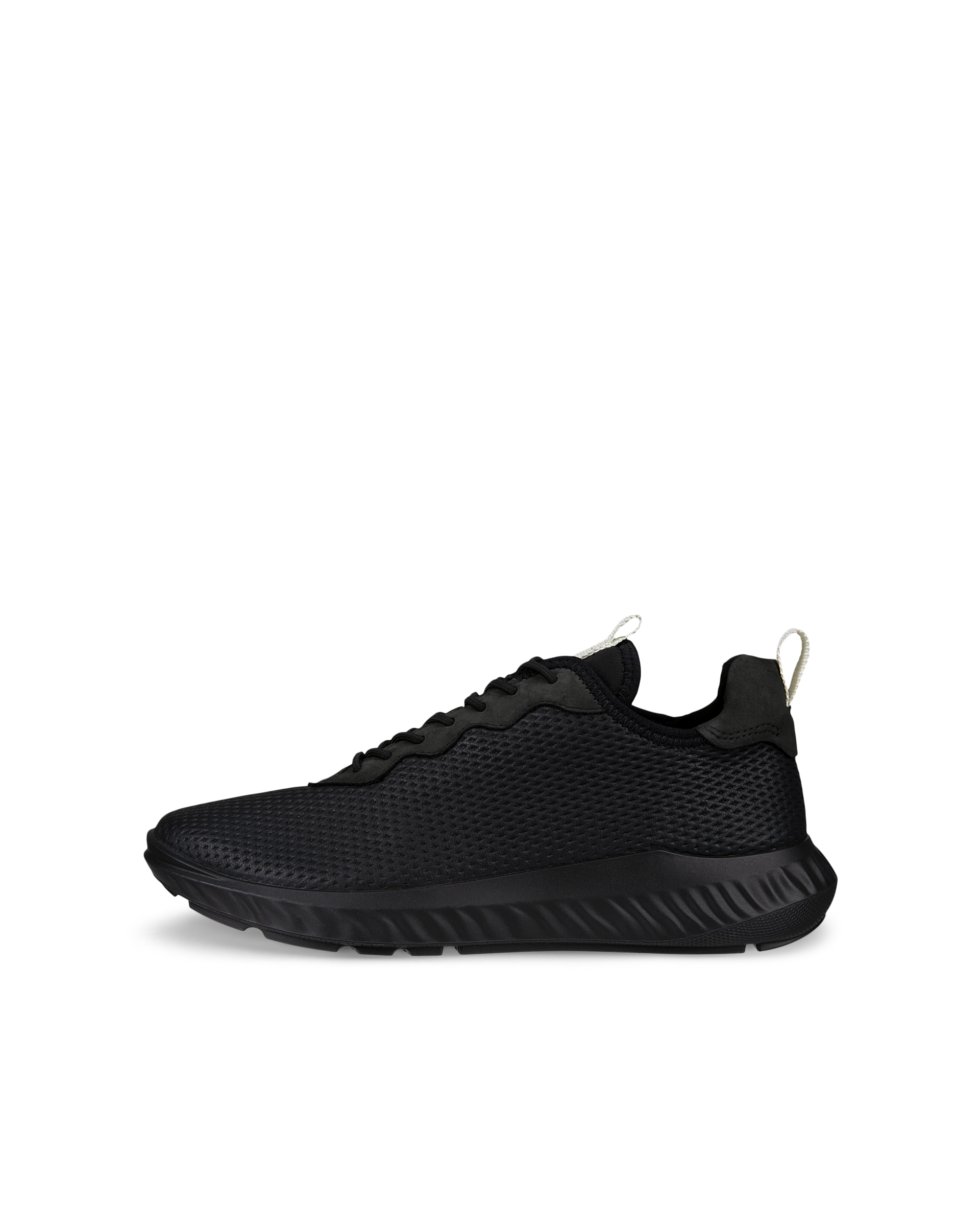 Men's ECCO® ATH-1FM Leather Sneaker - Black - Outside