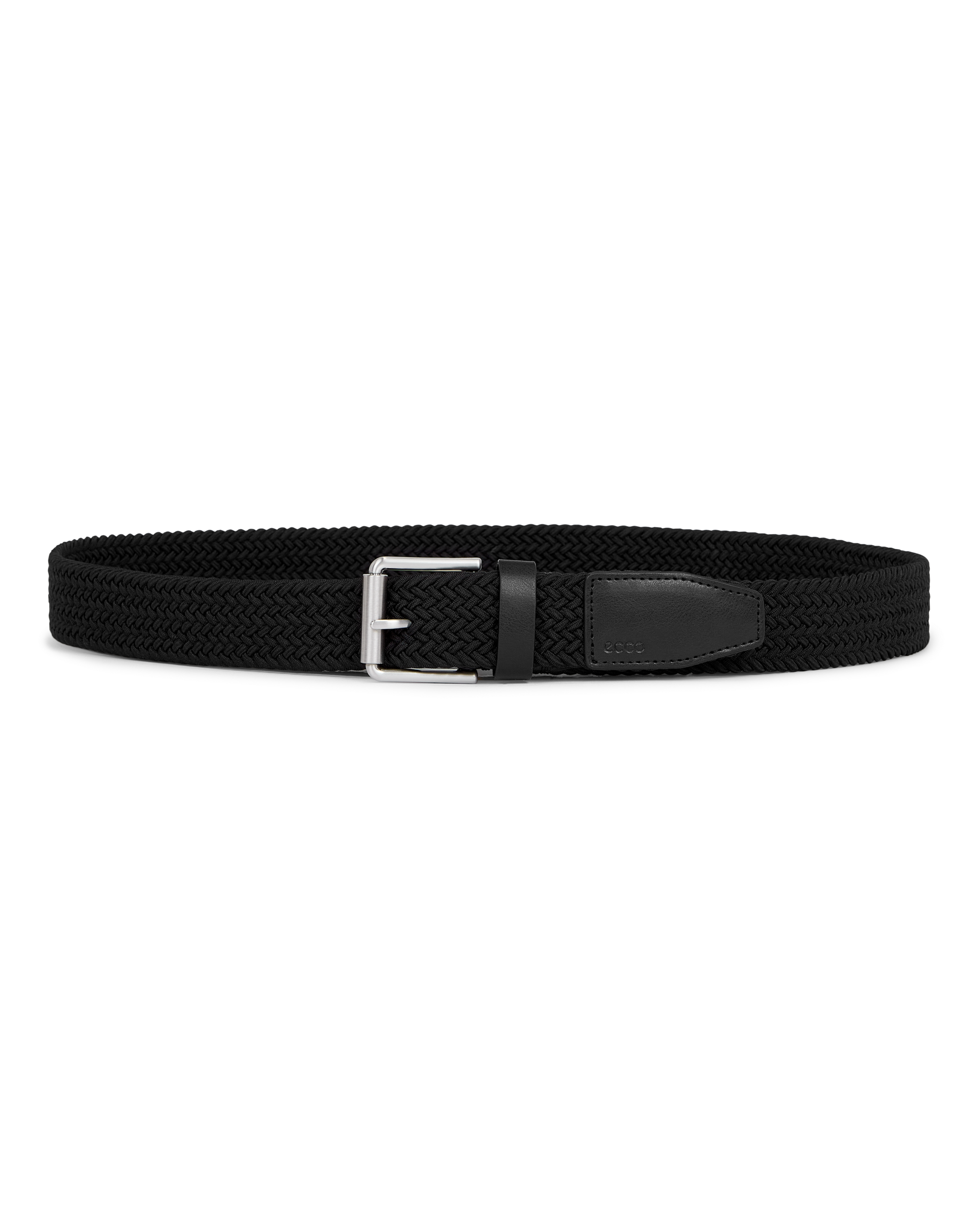 Men's ECCO® Formal Braided Belt - Black - Main