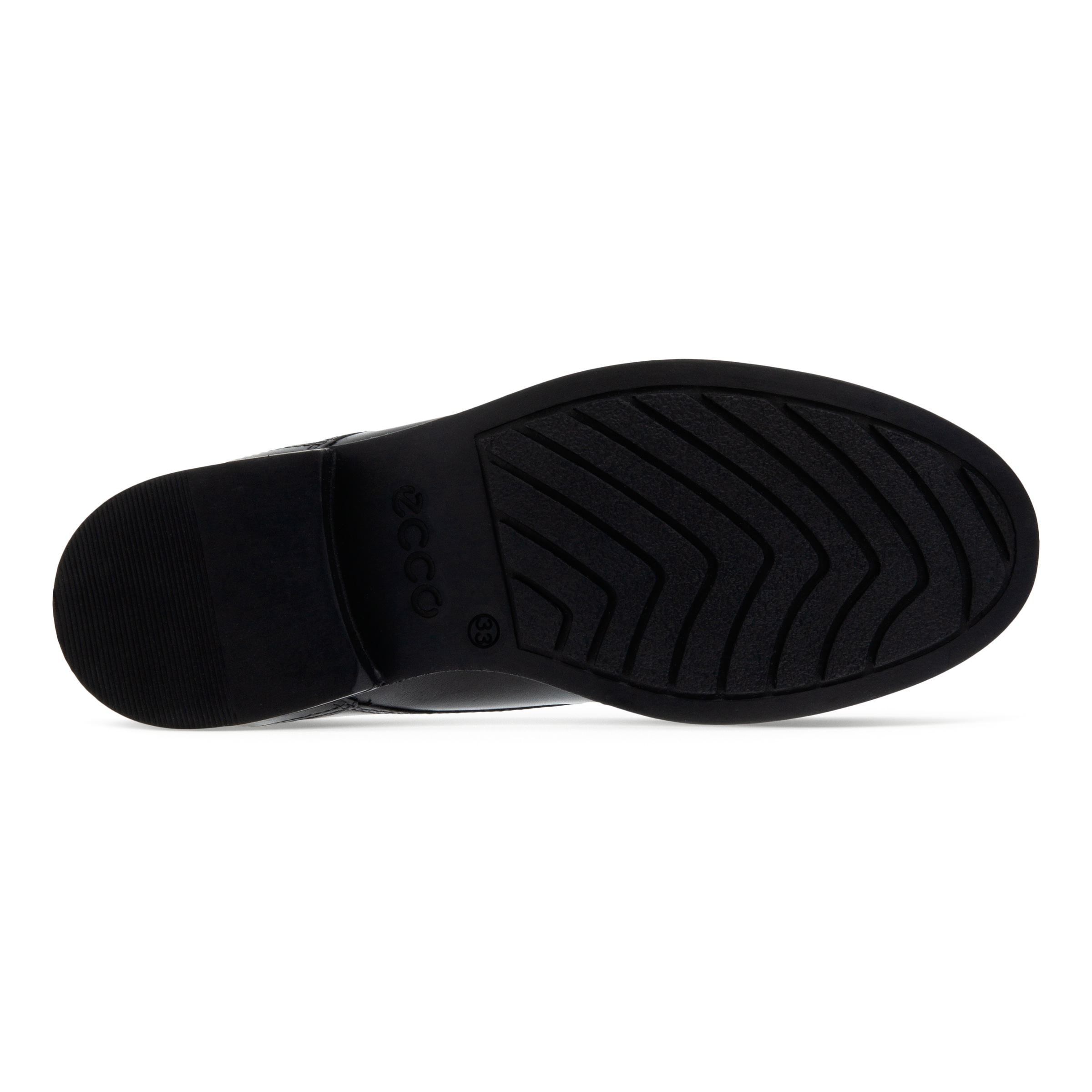Kids' ECCOยฎ Scholar Leather Shoe - Black - Sole