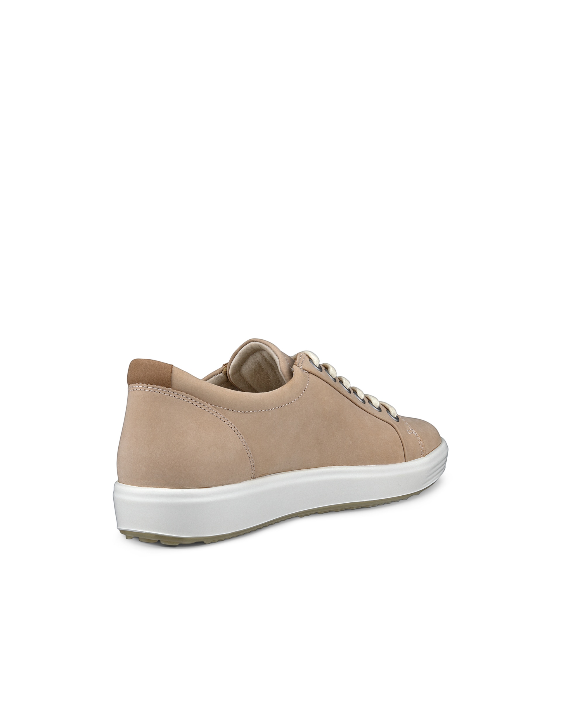 ECCO® Soft 7 baskets en cuir pour femme - Beige - Back