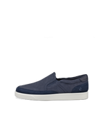 Men's ECCO® Street Lite Nubuck Slip-On - Blue - Outside