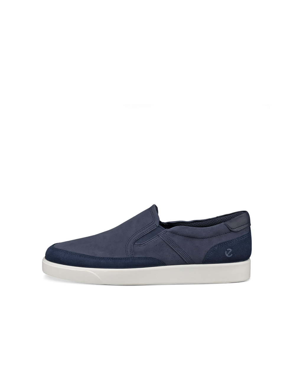 ECCO® Street Lite chaussures sans lacet en nubuck pour homme - Bleu - Outside