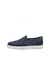 Men's ECCO® Street Lite Nubuck Slip-On - Blue - Outside