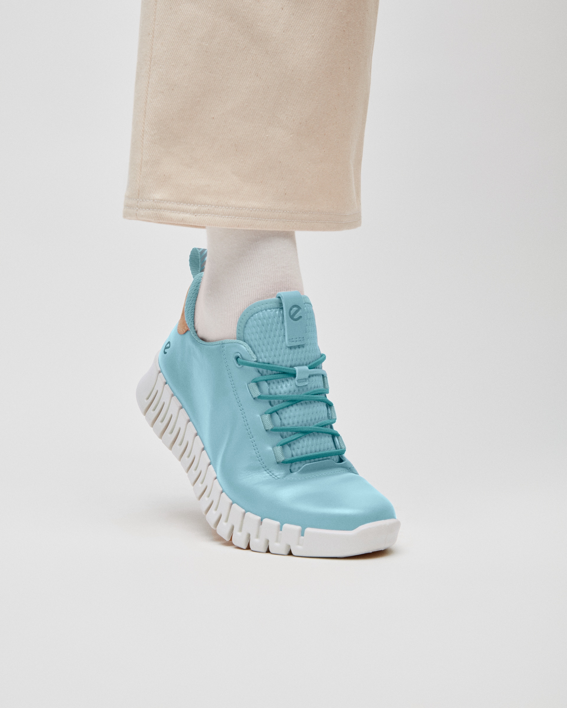 Women's ECCO® Gruuv Nubuck Sneaker - Blue - Lifestyle image-1