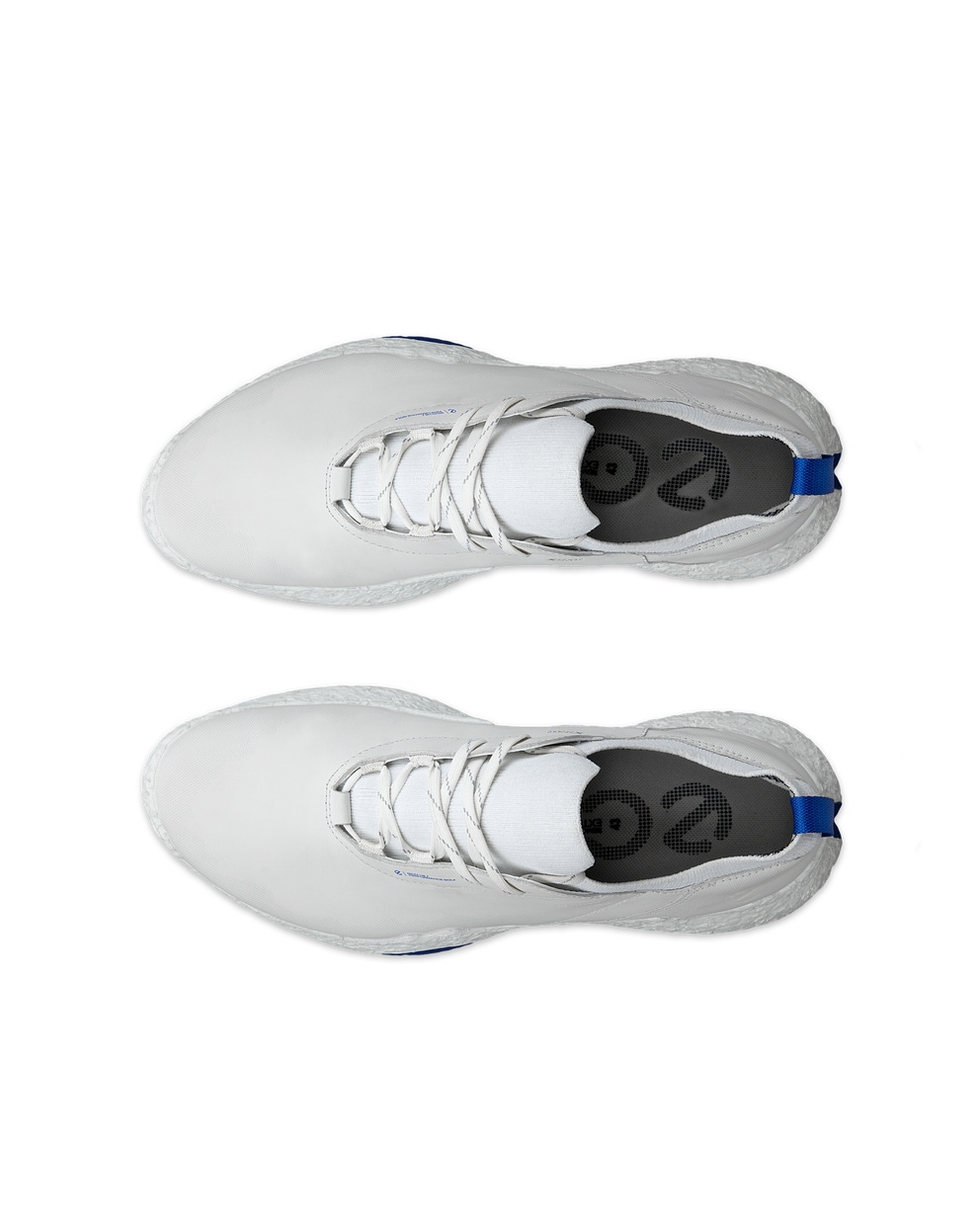 Chaussure de golf imperméable en cuir ECCO® Golf BIOM H5 pour hommes - Blanc - Top left pair