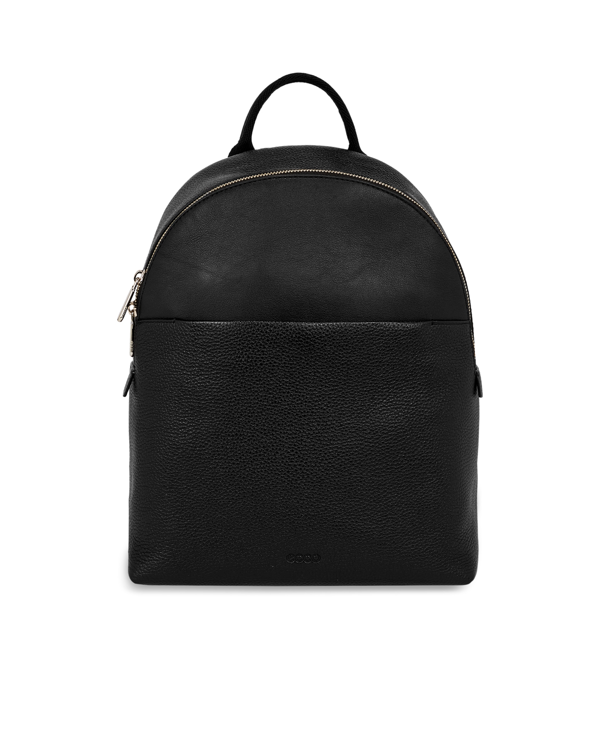 ECCO® Textureblock Leather Backpack - Black - Main