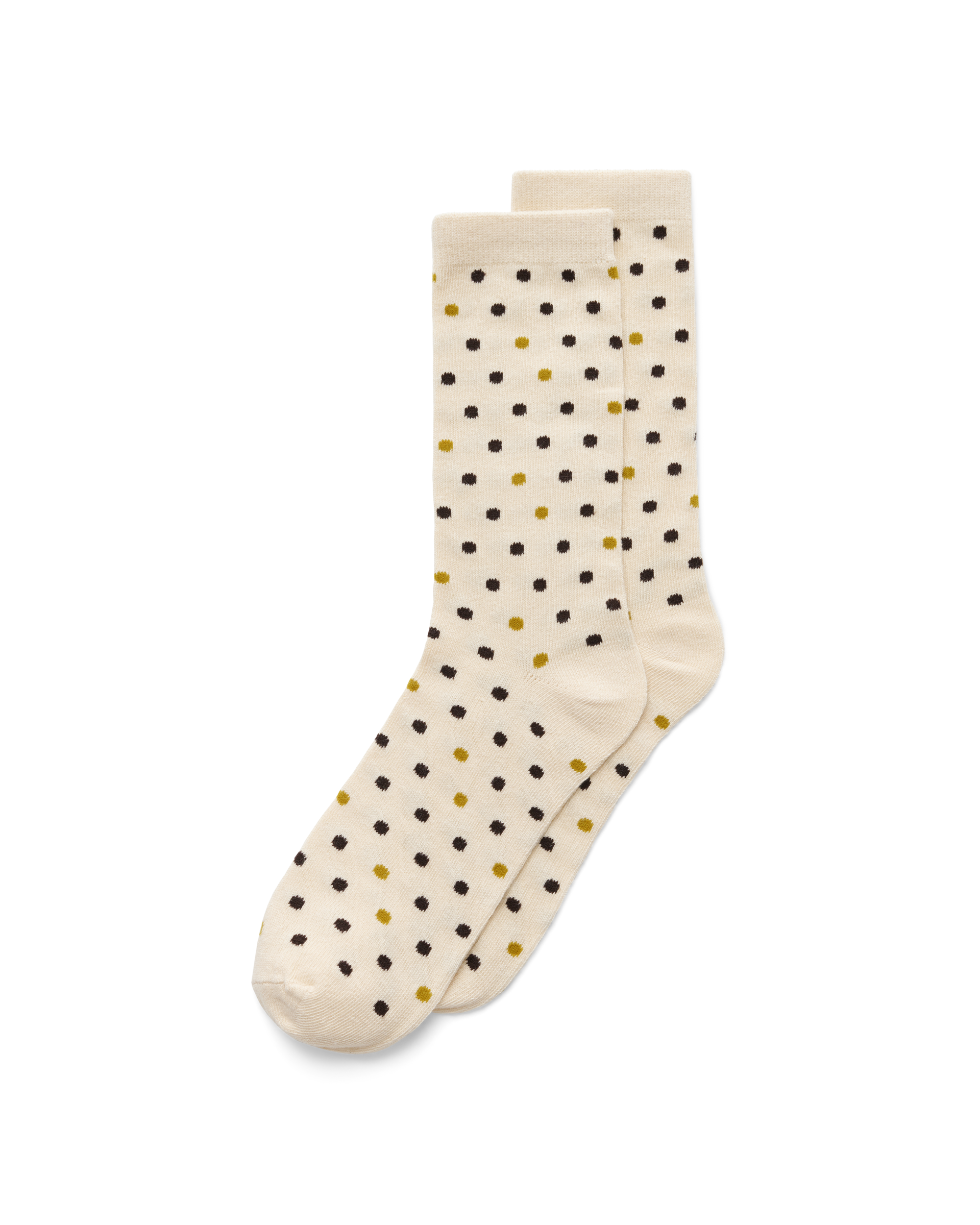 ECCO® Classic Dotted Mid-Cut Socks - Beige - Main