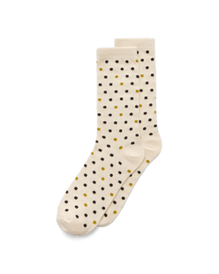 ECCO® Classic Dotted Mid-Cut Socks - Beige - Main