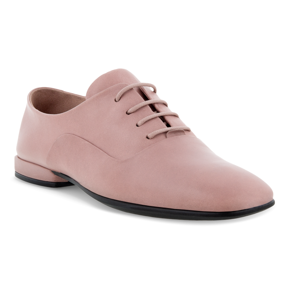 ECCO Women's Anine Squared Laced Shoes - Pink - Main