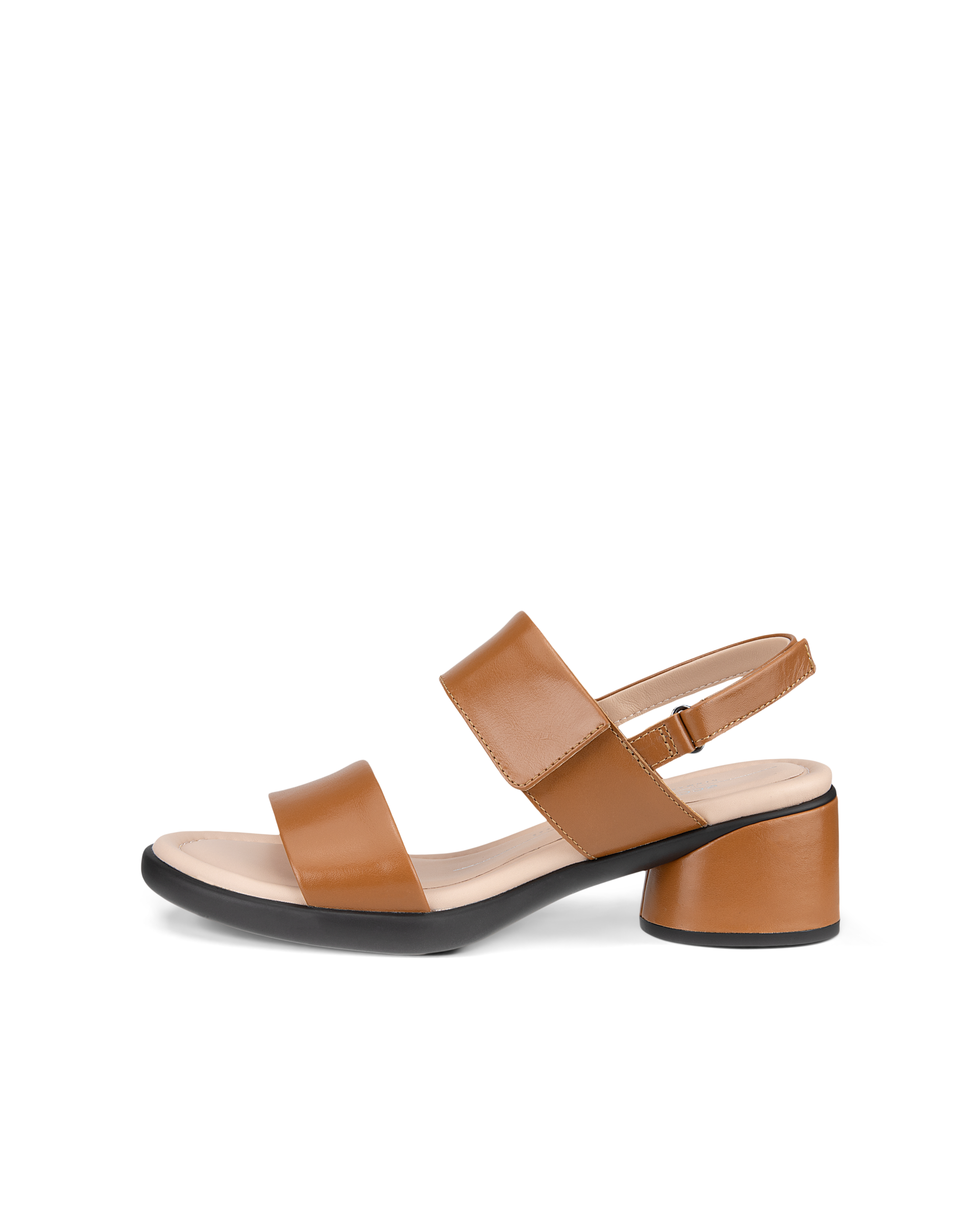 여성용 ECCO® Sculpted Sandal LX 35 가죽 힐 샌들 - Brown - Outside