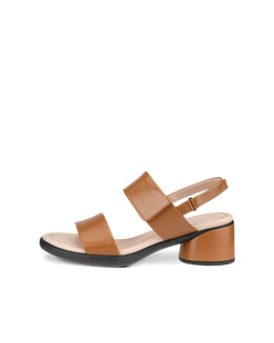 여성용 ECCO® Sculpted Sandal LX 35 가죽 힐 샌들 - Brown - Outside