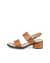 Women's ECCO® Sculpted Sandal LX 35 Leather Heeled Sandal - Brown - Outside