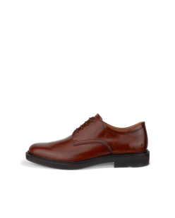 Zapatos Derby de piel ECCO® Metropole London para hombre - Marrón - Outside