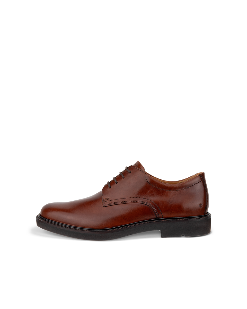 ECCO Men's Metropole London Derby Shoes - Brown - Outside