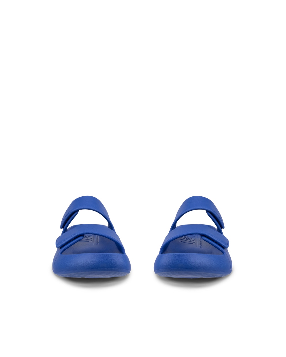 Unisex ECCO® Cozmo E Two-Strap Sandal - Blue - Front pair