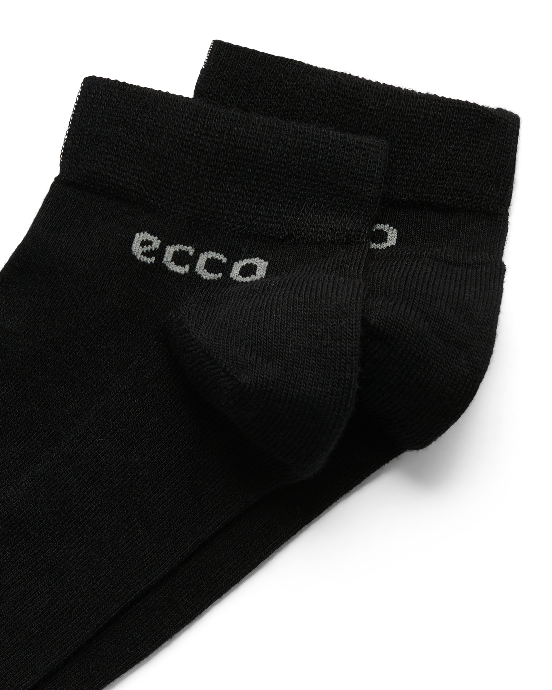 ECCO® Longlife madalad sokid (2 tk) unisex - Must - Detail-1