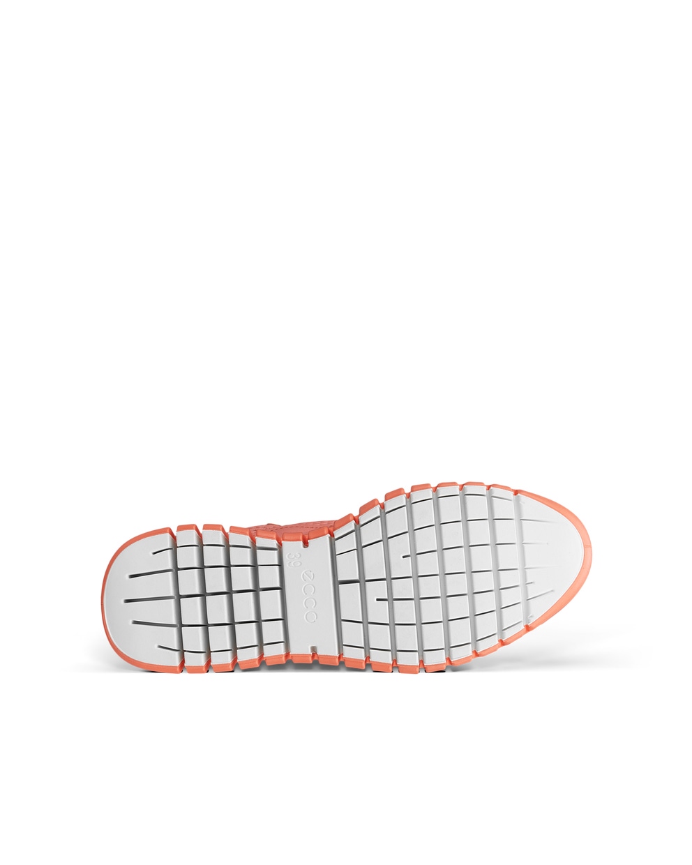 Women's ECCO® Gruuv Leather Sneaker - Orange - Sole