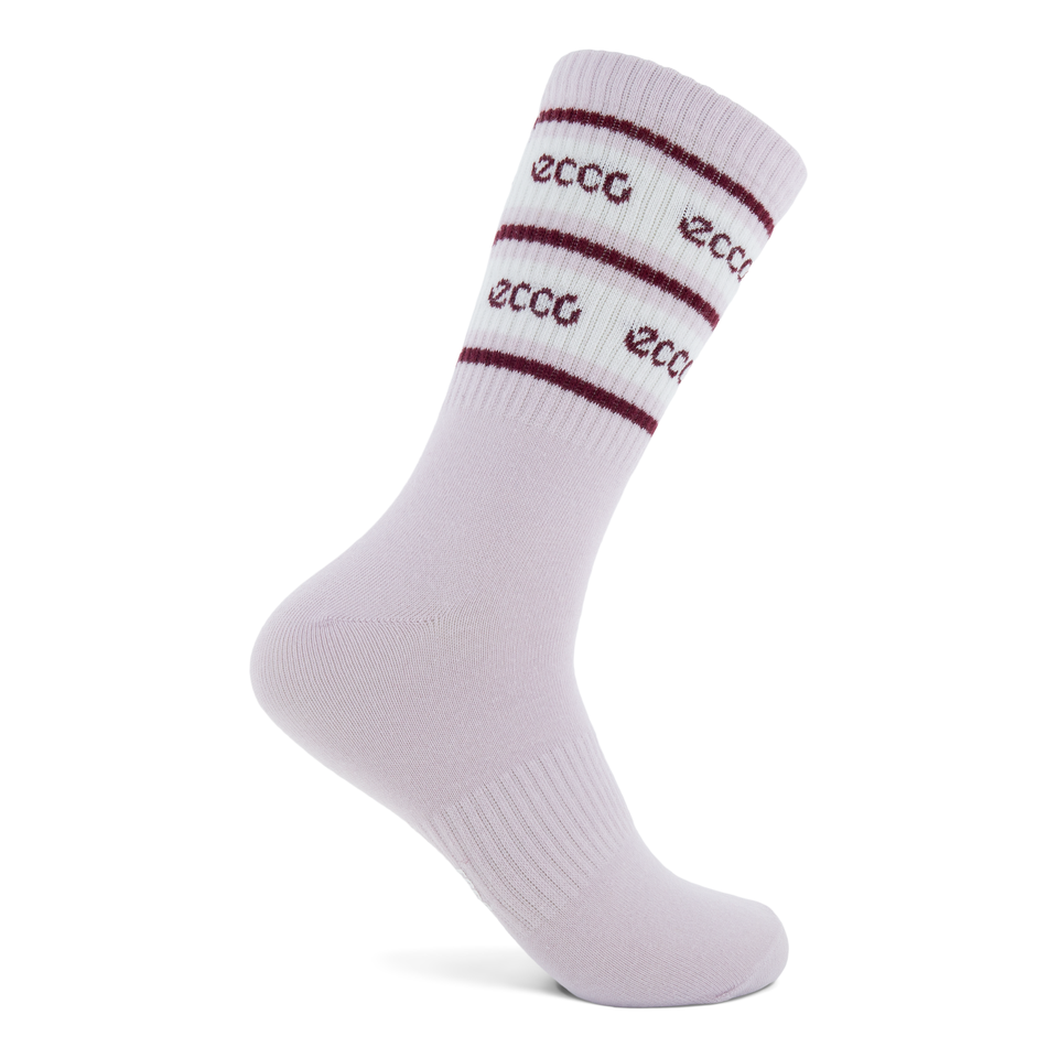 ECCO Retro Mid-cut 2-pack Quality Sports Socks - Pink - Detail-1