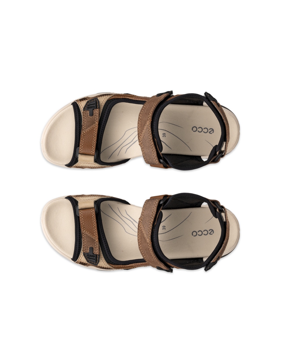 $140 NIB ECCO hot Women's Biom Delta Offroad Sandals, Titanium, 38 EU / 7.5 - 8 M US