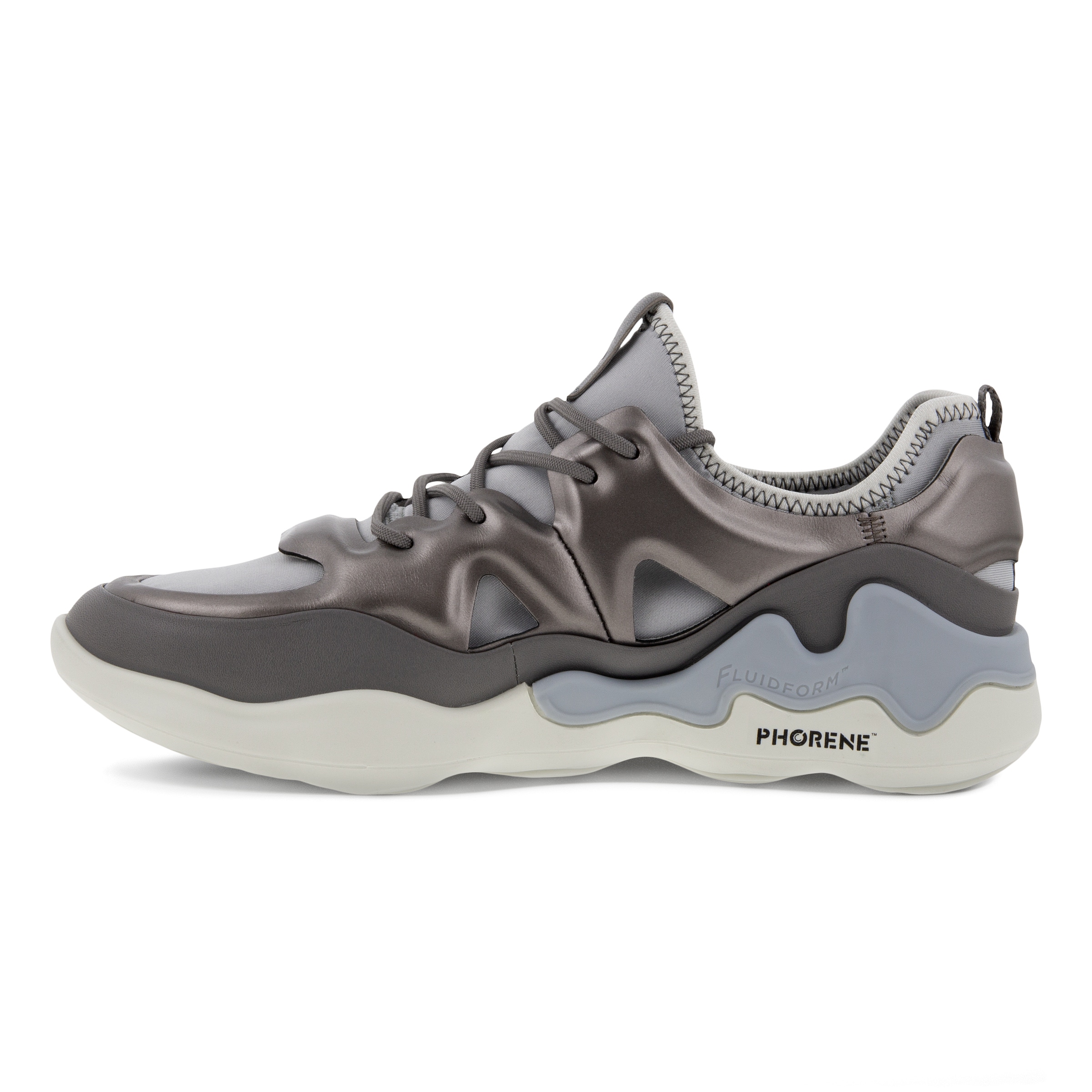 Zapatillas de piel ECCO® Elo para mujer - Metalizado - Inside