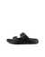 Men's ECCO® Cozmo Leather Buckle Two Strap Sandal  - Black - Outside