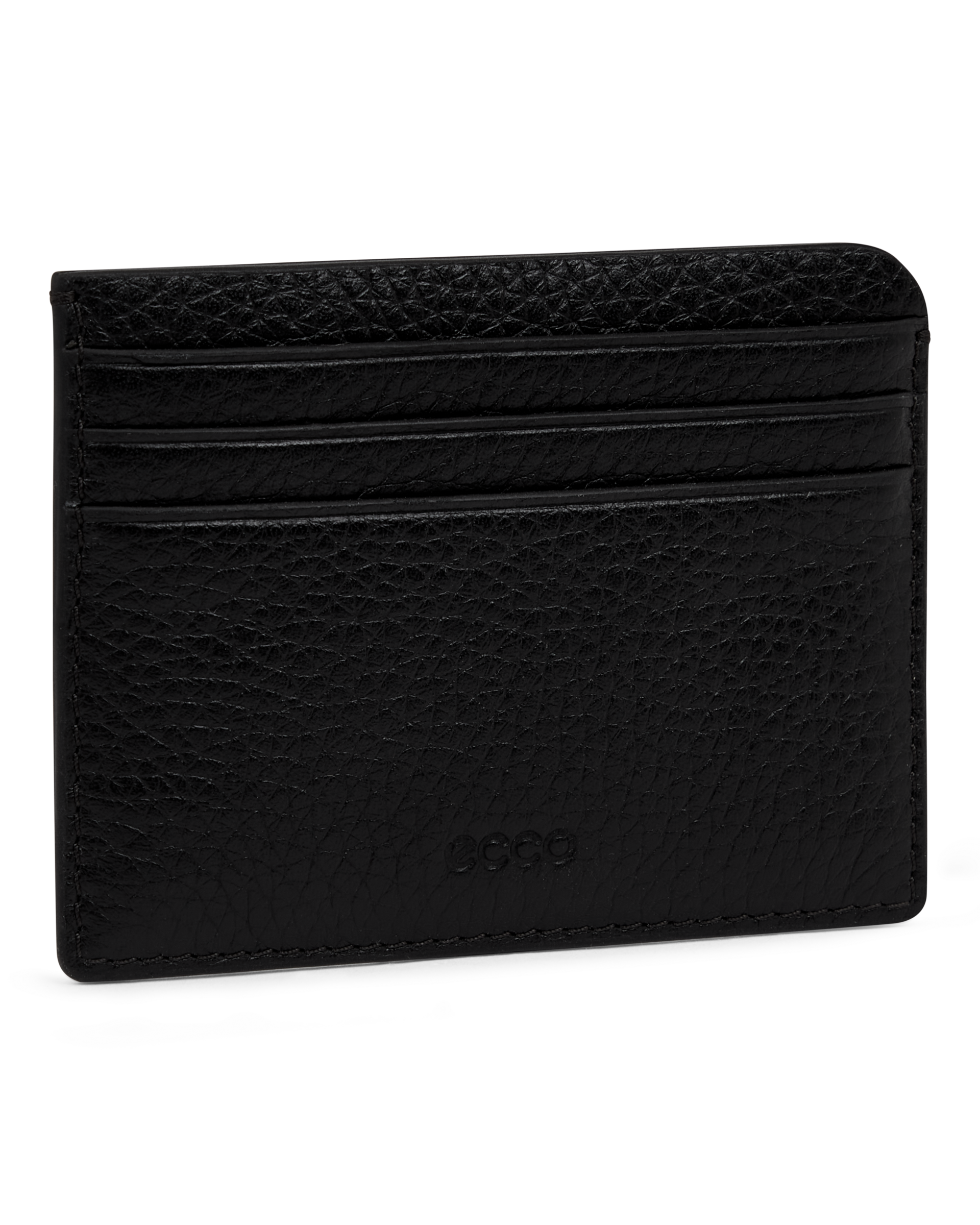 ECCO® Formal étui pour cartes en cuir - Noir - Main