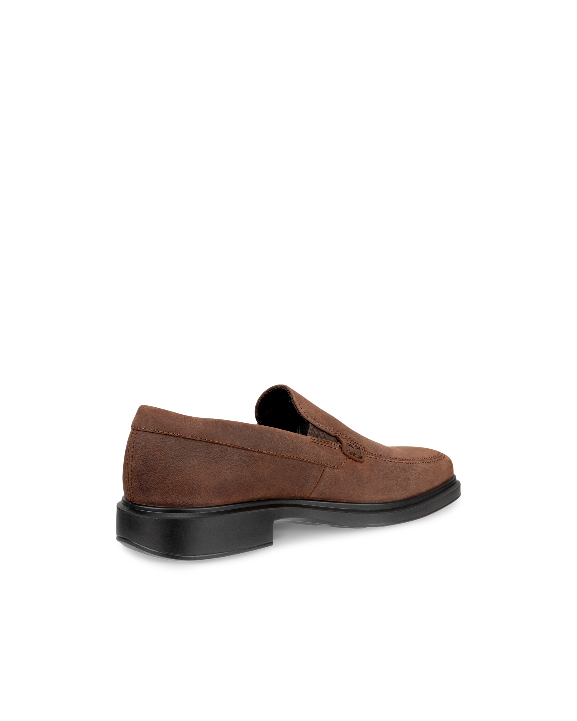 Men's ECCO® Helsinki 2 Nubuck Loafer - Brown - Back