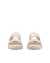 Women's ECCO® Cozmo Platform  Leather Two Strap Sandal - Beige - Front pair