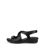 Sandalias de piel con cuña ECCO® Felicia para mujer - Negro - Outside