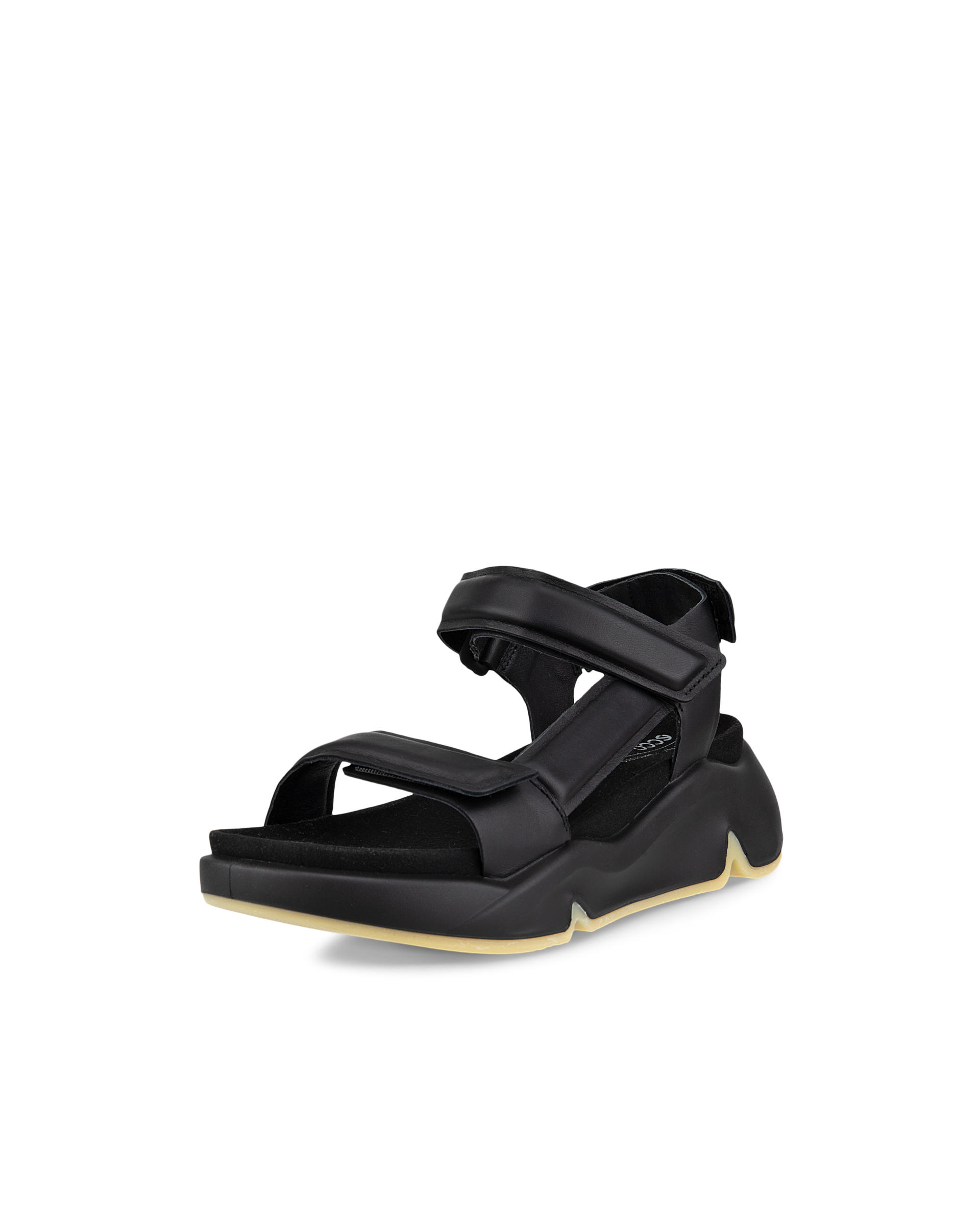 Sandalias de piel con plataforma ECCO® Chunky Sandal para mujer - Negro - Main