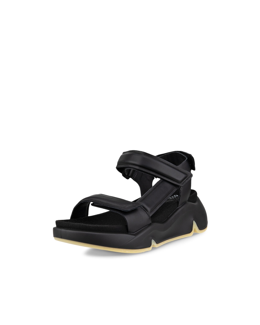 ECCO® Chunky Sandal nahast sandaalid naistele - Must - Main