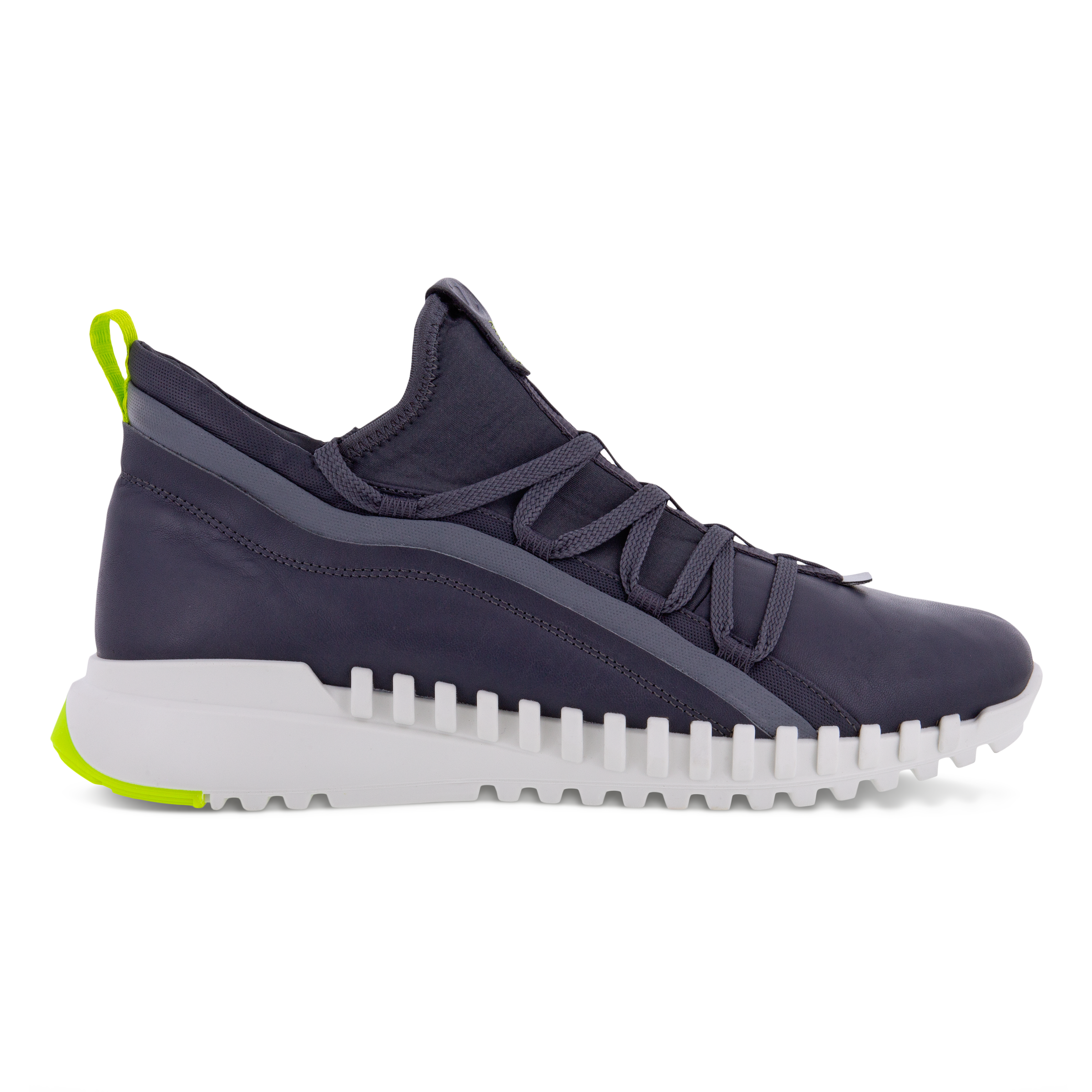 Men's ECCO® Zipflex Leather Sneaker | Black