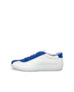 Men's ECCO® Soft Zero Leather Sneaker - Blue - Outside