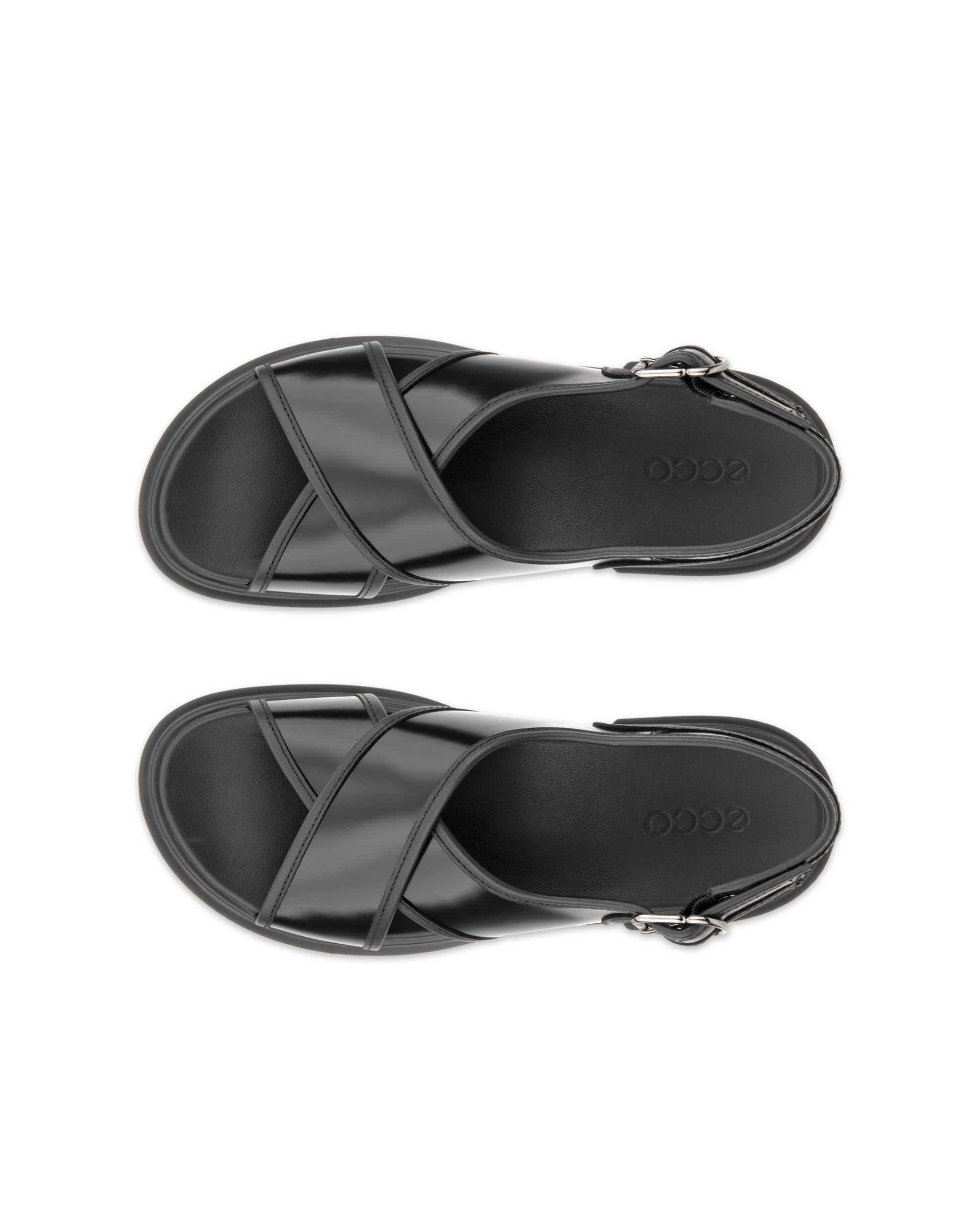 ECCO® METROPOLE SEOUL sandale en cuir pour femme - Noir - Top left pair
