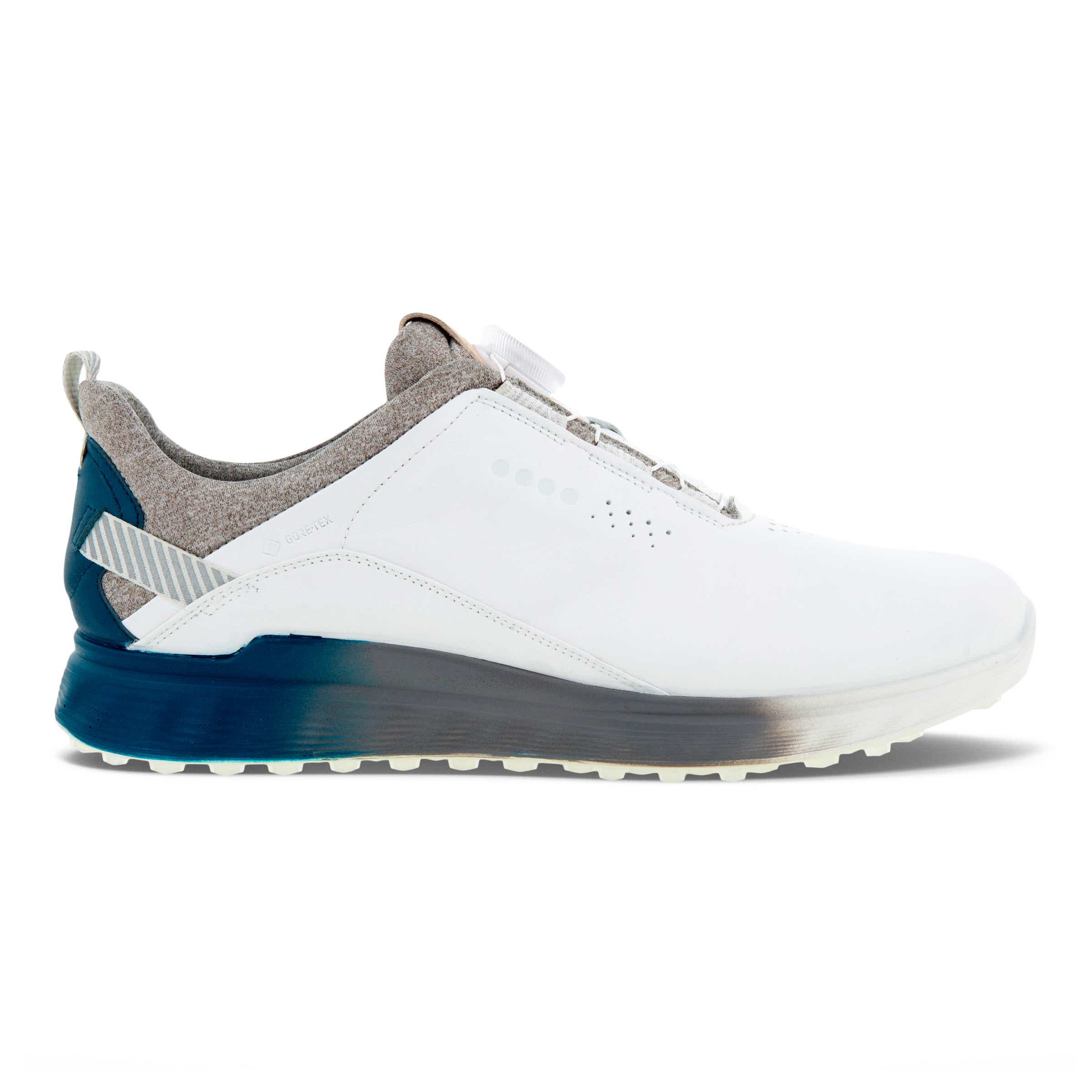 ECCO Golf S-three Men's Golf Shoe - White - Outside