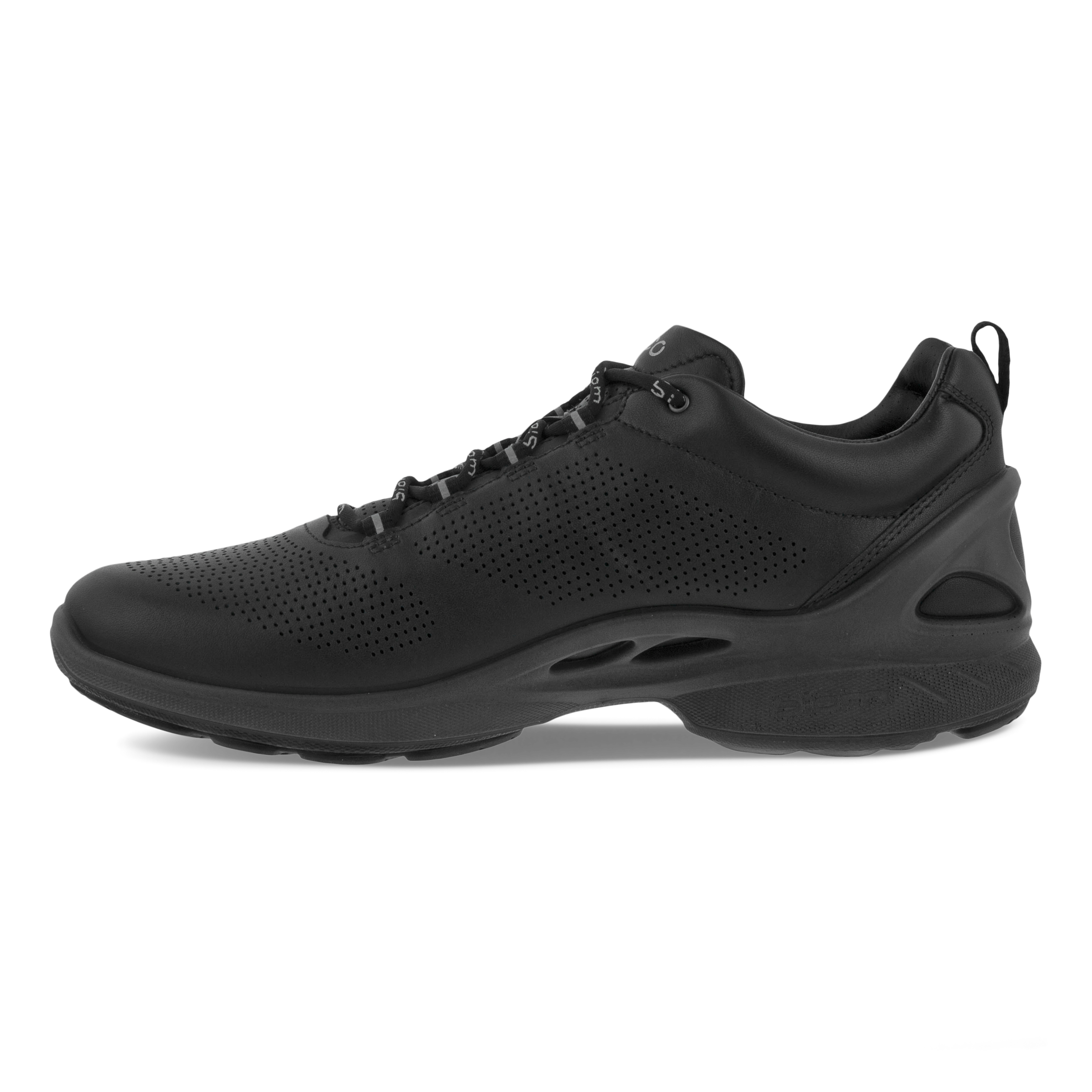 Men's ECCO® Biom Fjuel Leather Outdoor Sneaker | Black