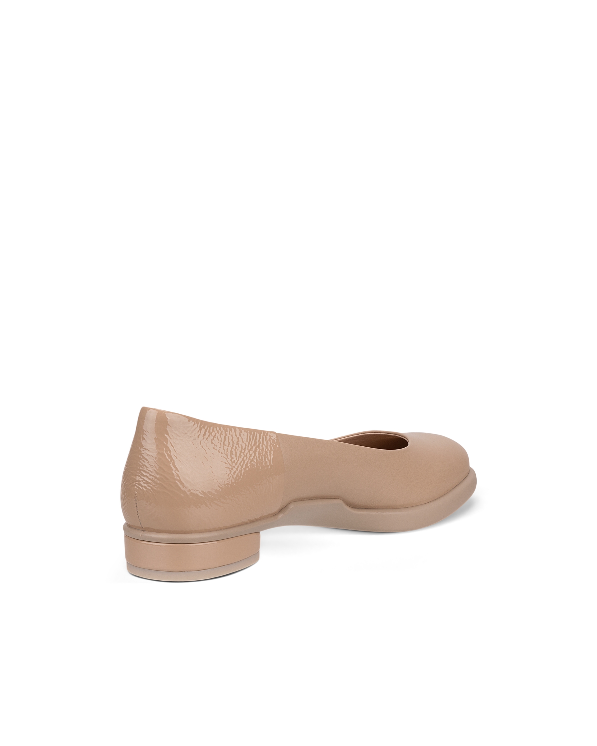 Women's ECCO® Sculpted LX Leather Ballerina - Brown - Back